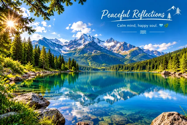 Photo by Zavo Relle: 🏔️ Peaceful Reflections 🌊💙
Calm mind, happy soul. 🌿✨