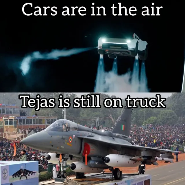 Photo by Sarcastic Awaan: Cars vs Tejas in 2026